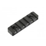 Key-Mod/M-LOK Aluminum Rail Section - Black [Castellan]